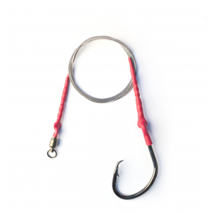 Поводок с крючком Owner Taff Ring #60 Shark